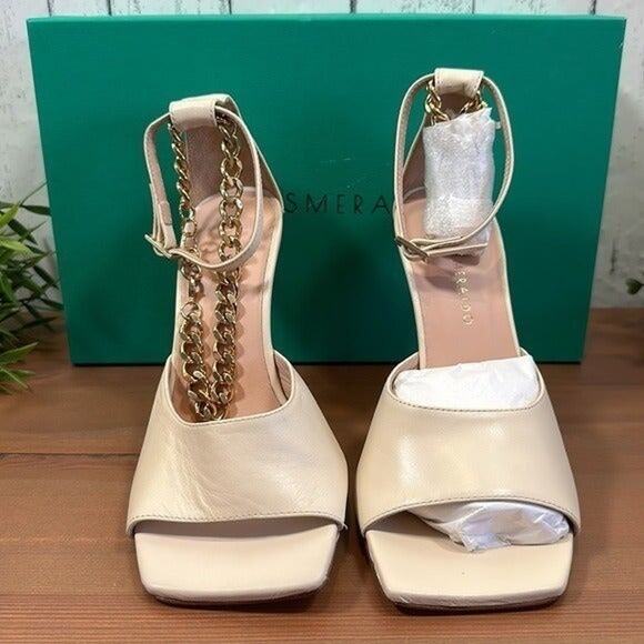 Ilio Smeraldo x Cher Bai Women's Chain High Heel Sandals Size 35 $560 - Picture 5 of 11